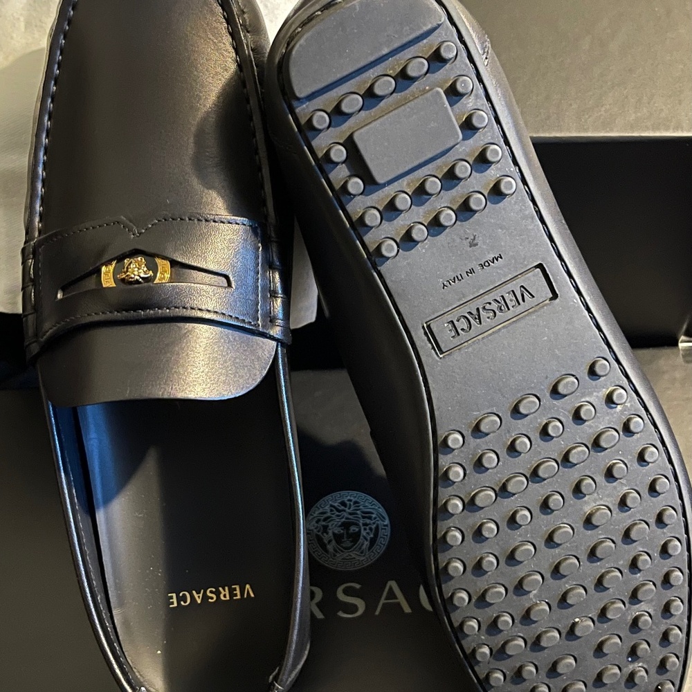 Versace Leather Flats